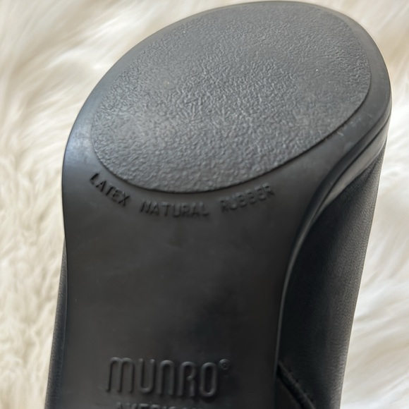 Munro “Perfect Fit” Zip-down American Black Boots (8N) - Picture 5 of 8